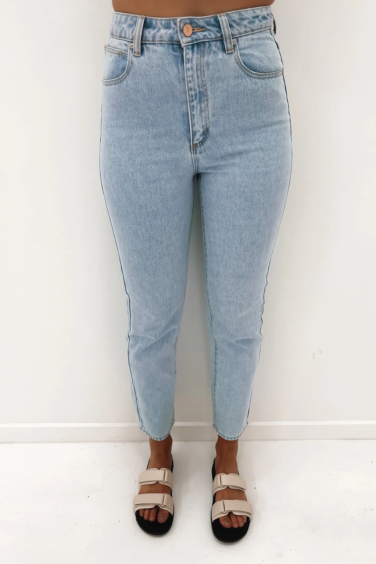 A 94 High Slim Jean Dawn Stone