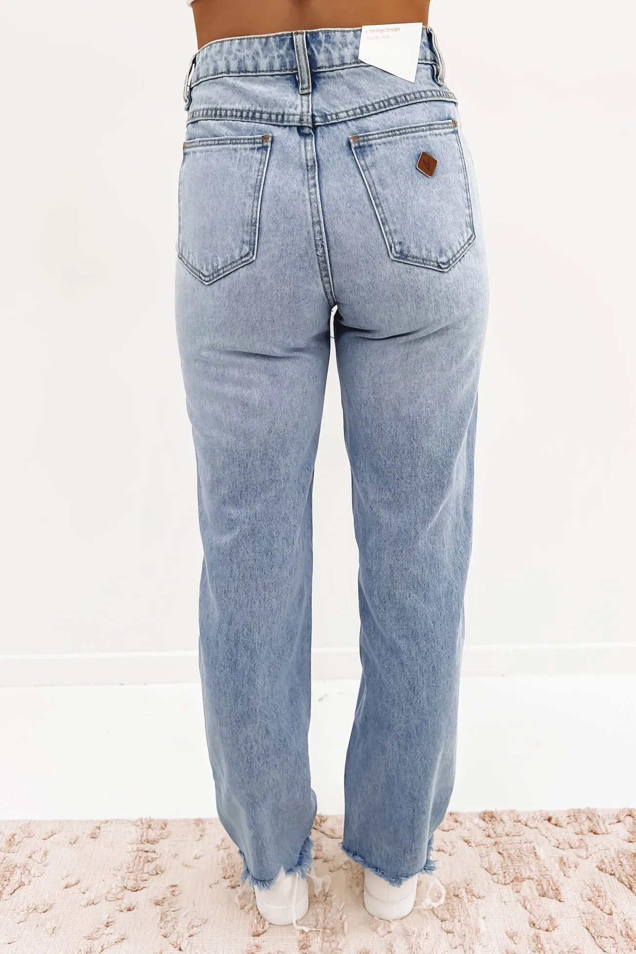 A 94 High Straight Jean Joanne Light Vintage Blue