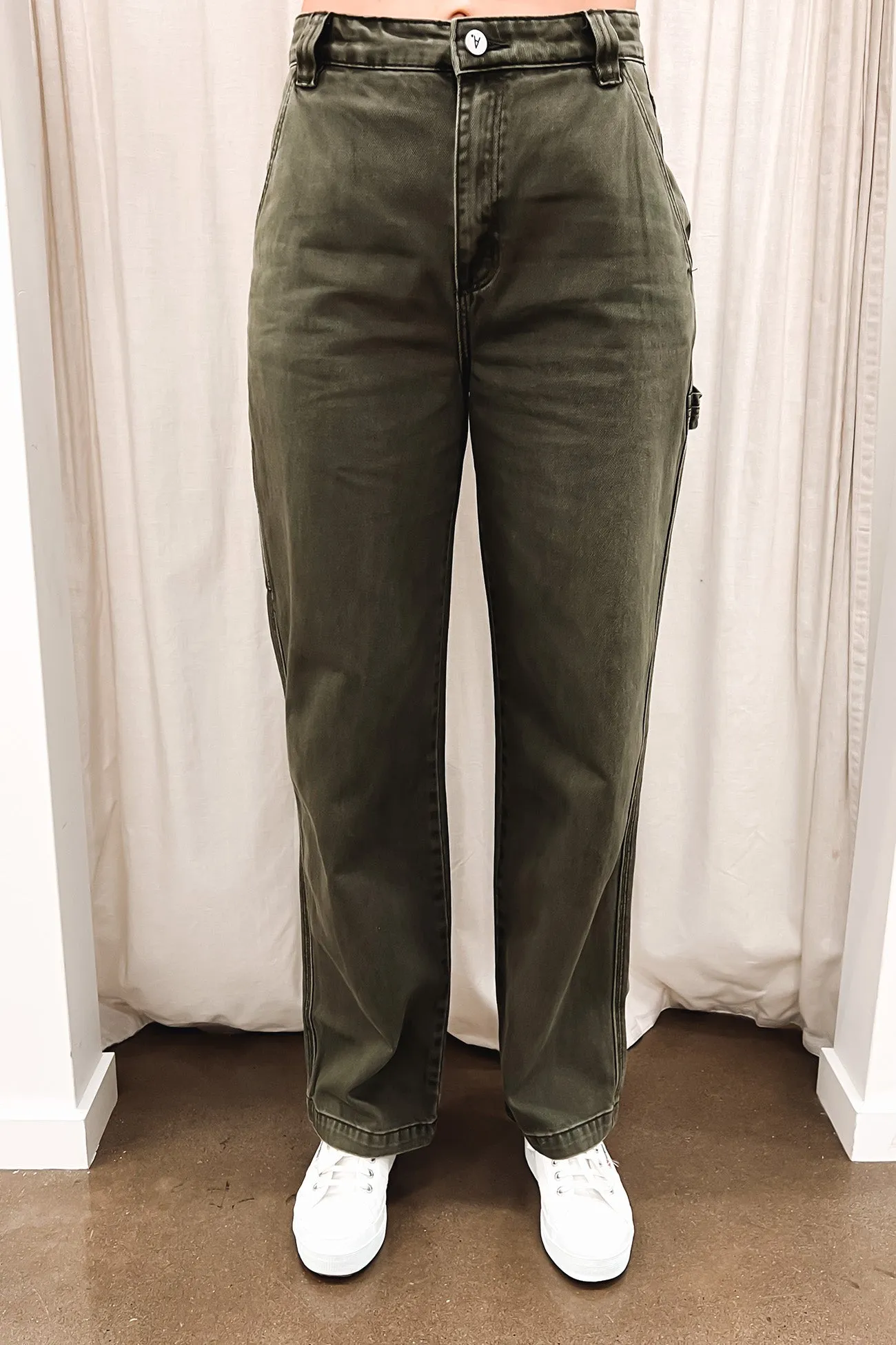 A Carrie Carpenter Jean Army Green