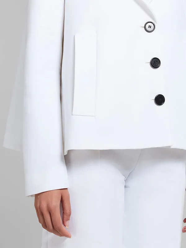 A-Line Cady Jacket in White