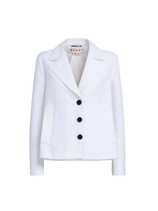 A-Line Cady Jacket in White