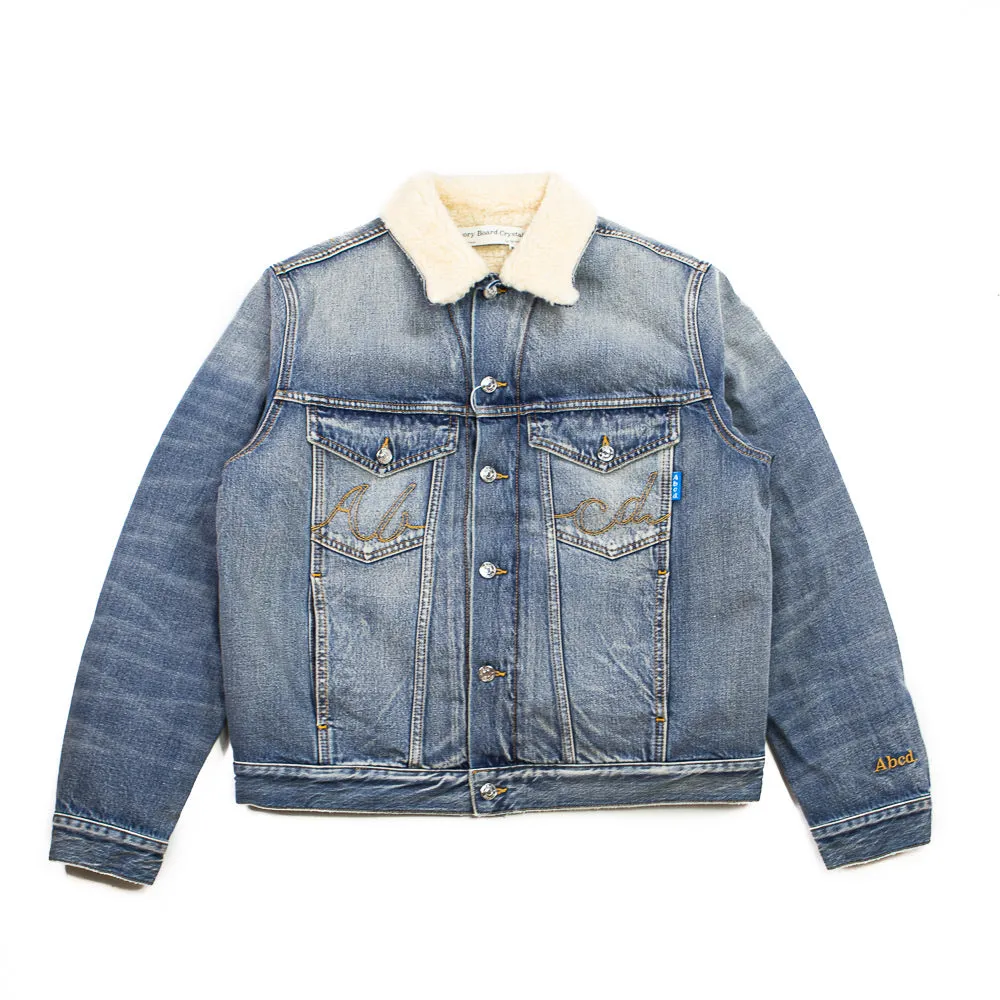 Abcd. Shearling Lined Jean Jacket (Super Faded Blue)