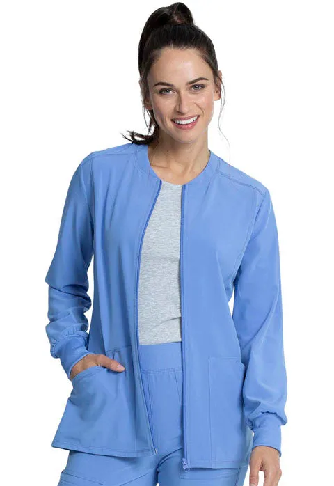 Allura by Cherokee Women's Zip Front Warm-Up Scrub Jacket CKA384