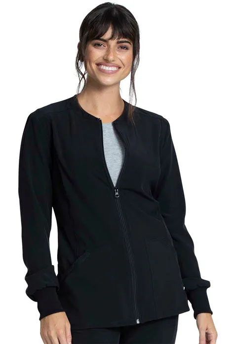 Allura by Cherokee Women's Zip Front Warm-Up Scrub Jacket CKA384