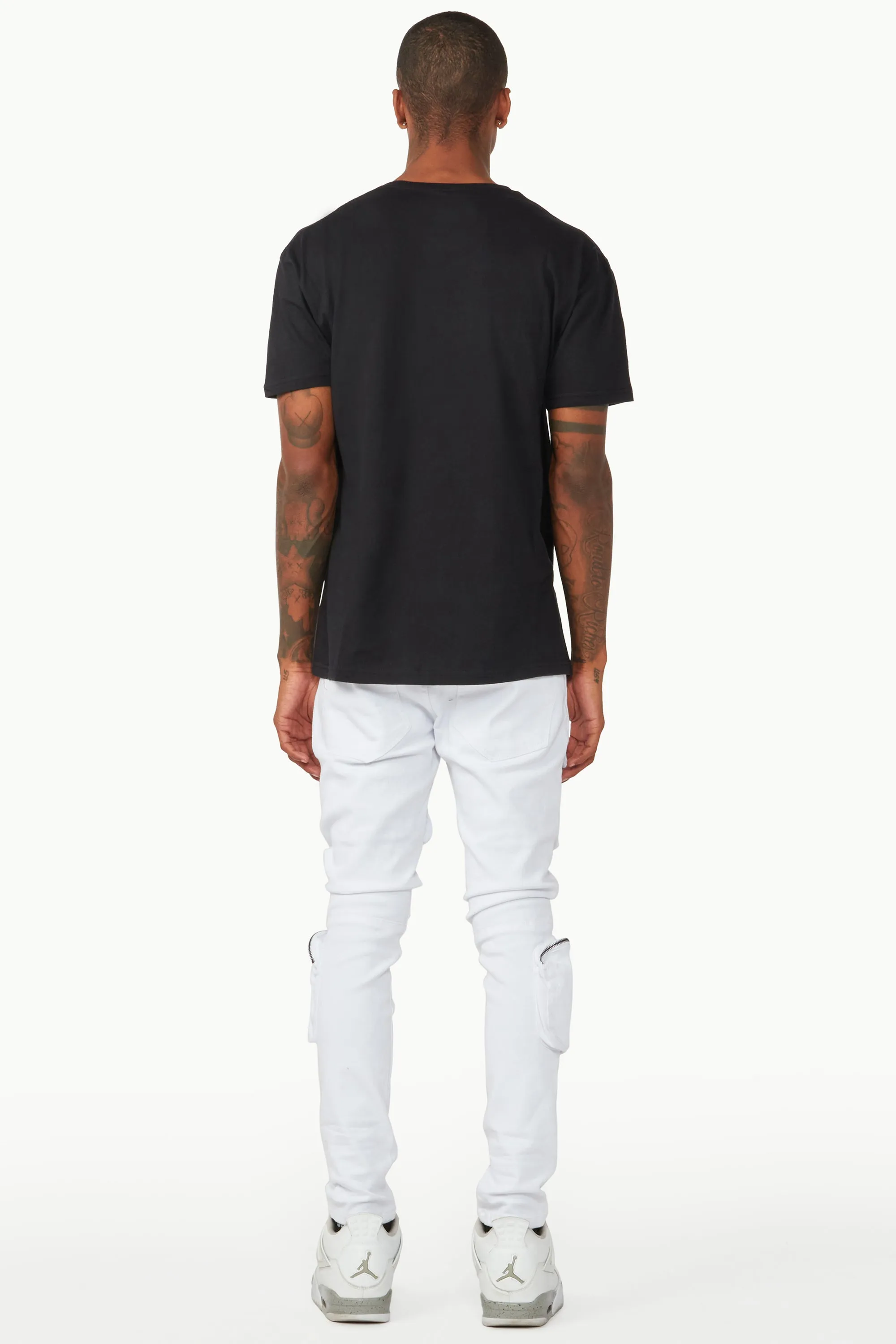 Andre White Cargo Jean