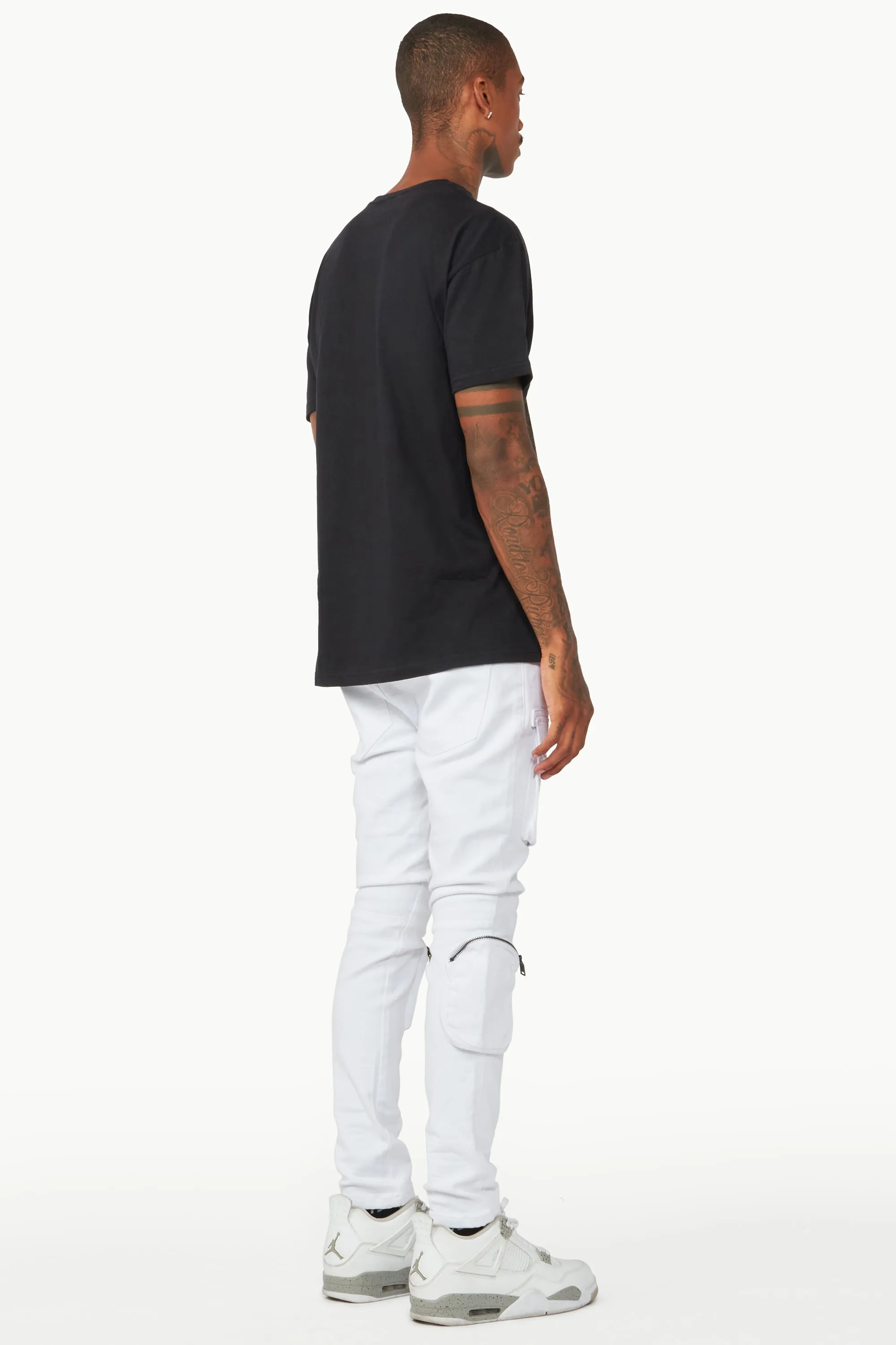 Andre White Cargo Jean