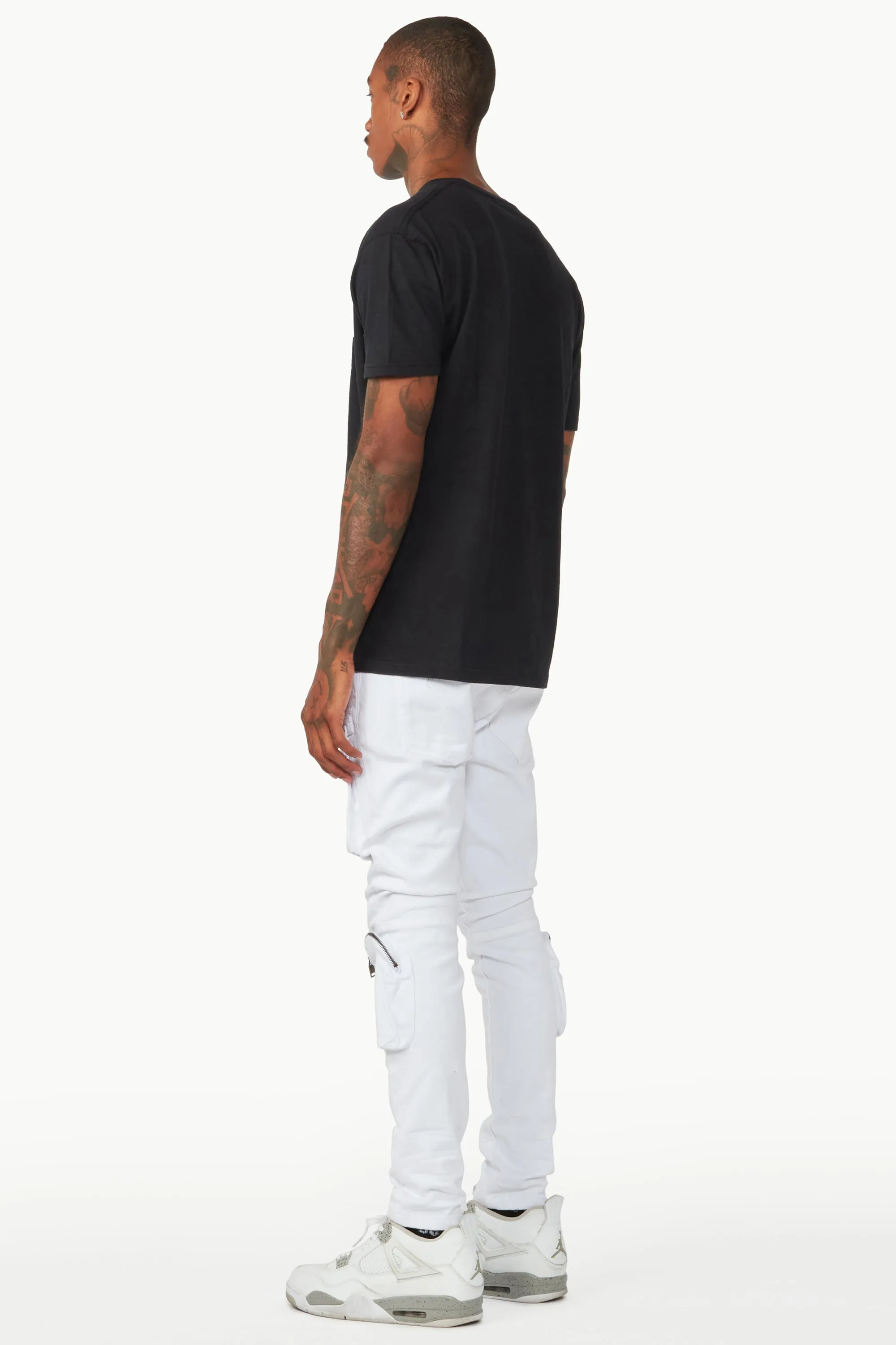 Andre White Cargo Jean