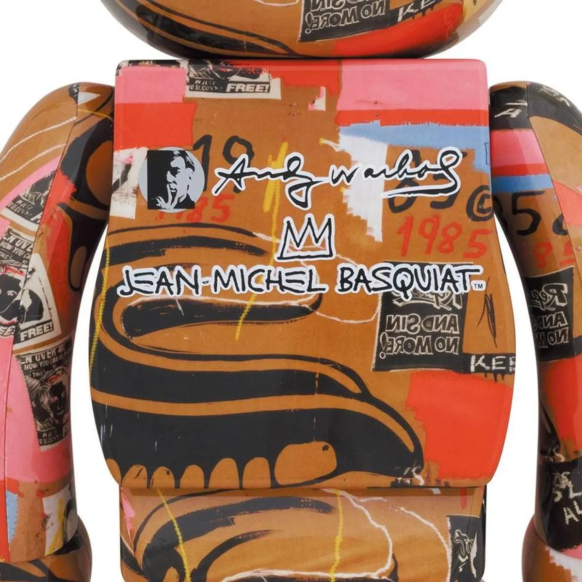   Andy Warhol   Jean-Michel Basquiat Be@rbrick 1000% '#2'