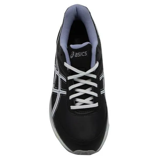 Asics Gel-Fitwalk Lyte Black Synthetic Lace Up Sports Trainers - Womens