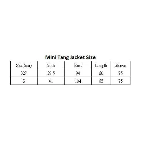 【BAMBOO】100% Silk Mini Tang Jacket