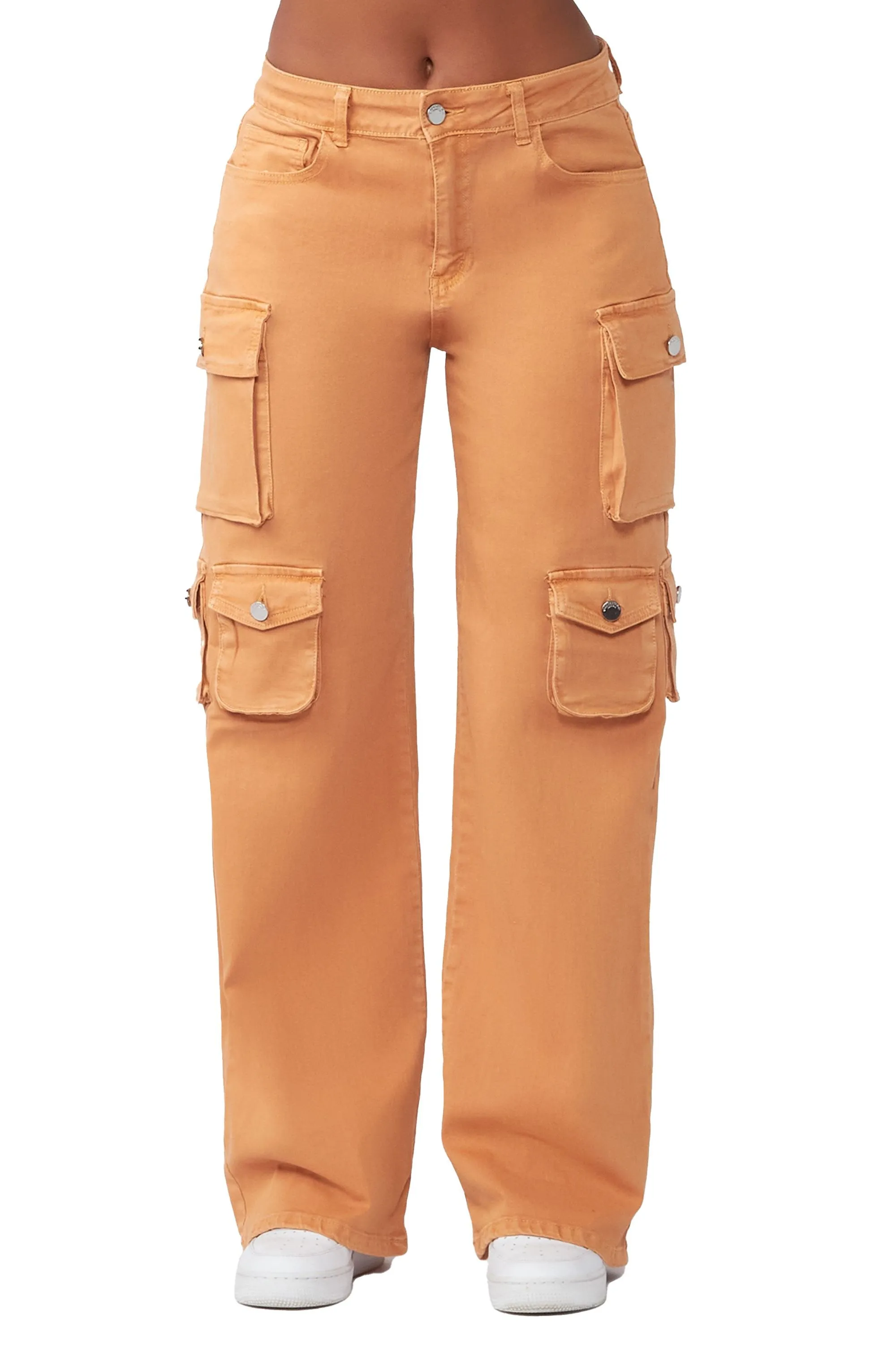 Be Careful With Me Camel Oversized Cargo Jean