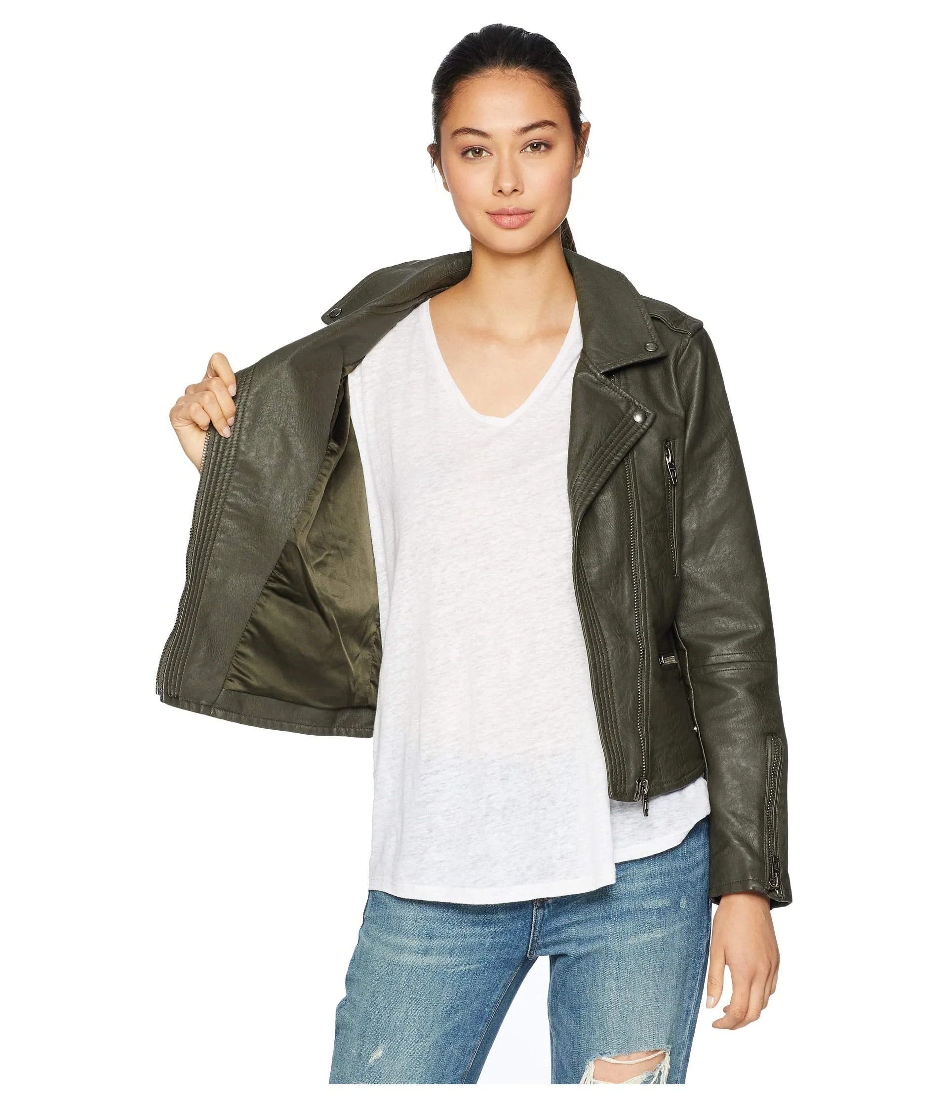 Blank NYC Merry Jane Vegan Leather Moto Jacket