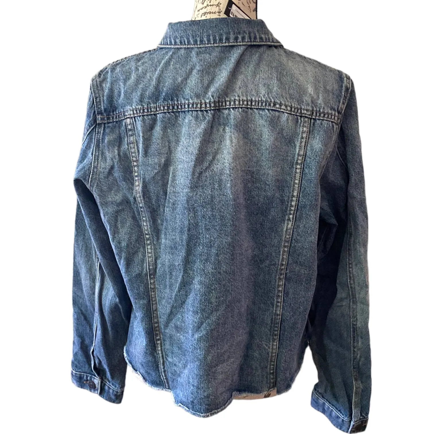 Buffalo David Bitton Blue Denim Jean Jacket Large