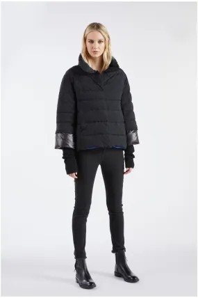 CafèNoir women's flared down jacket C7JN0033 N044 black-bluette 