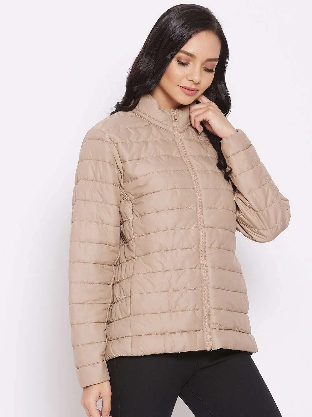 Cantabil Beige Women's Jacket