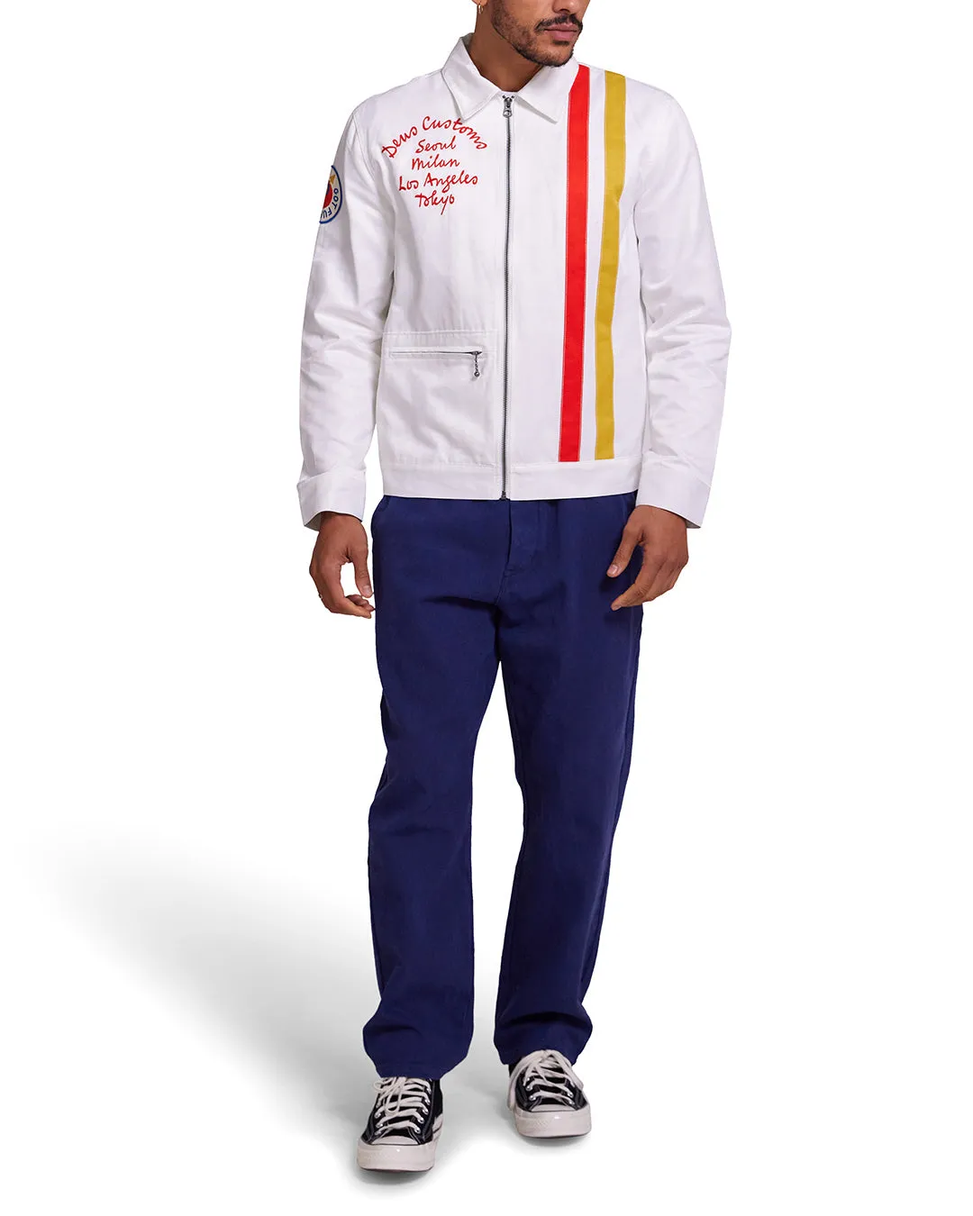 Chime Racing Jacket - Vintage White