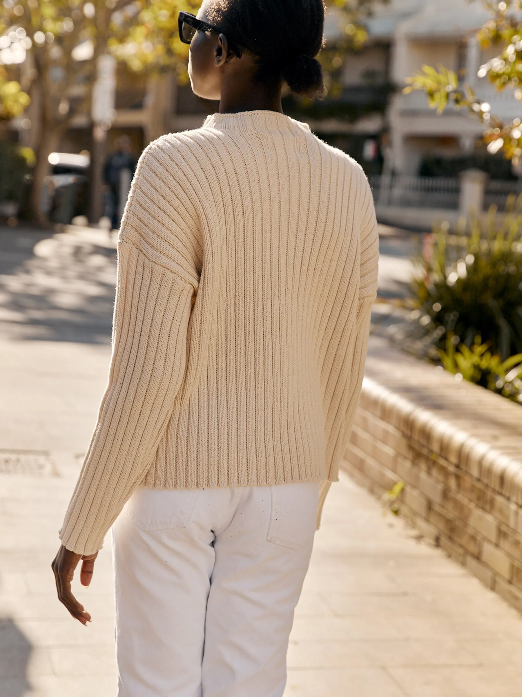 Cotton Rib Knit Jumper