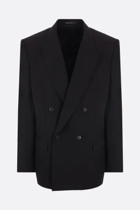 double-breasted wool jacket