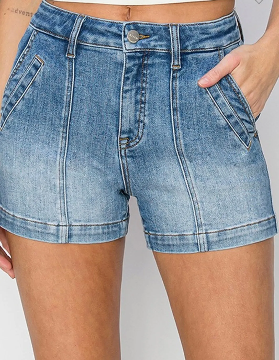 Fire Heart High Rise Detail Shorts