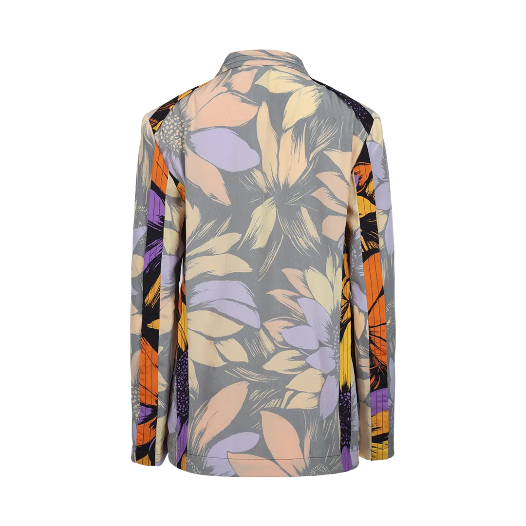 Floral Single-Breasted Jacket