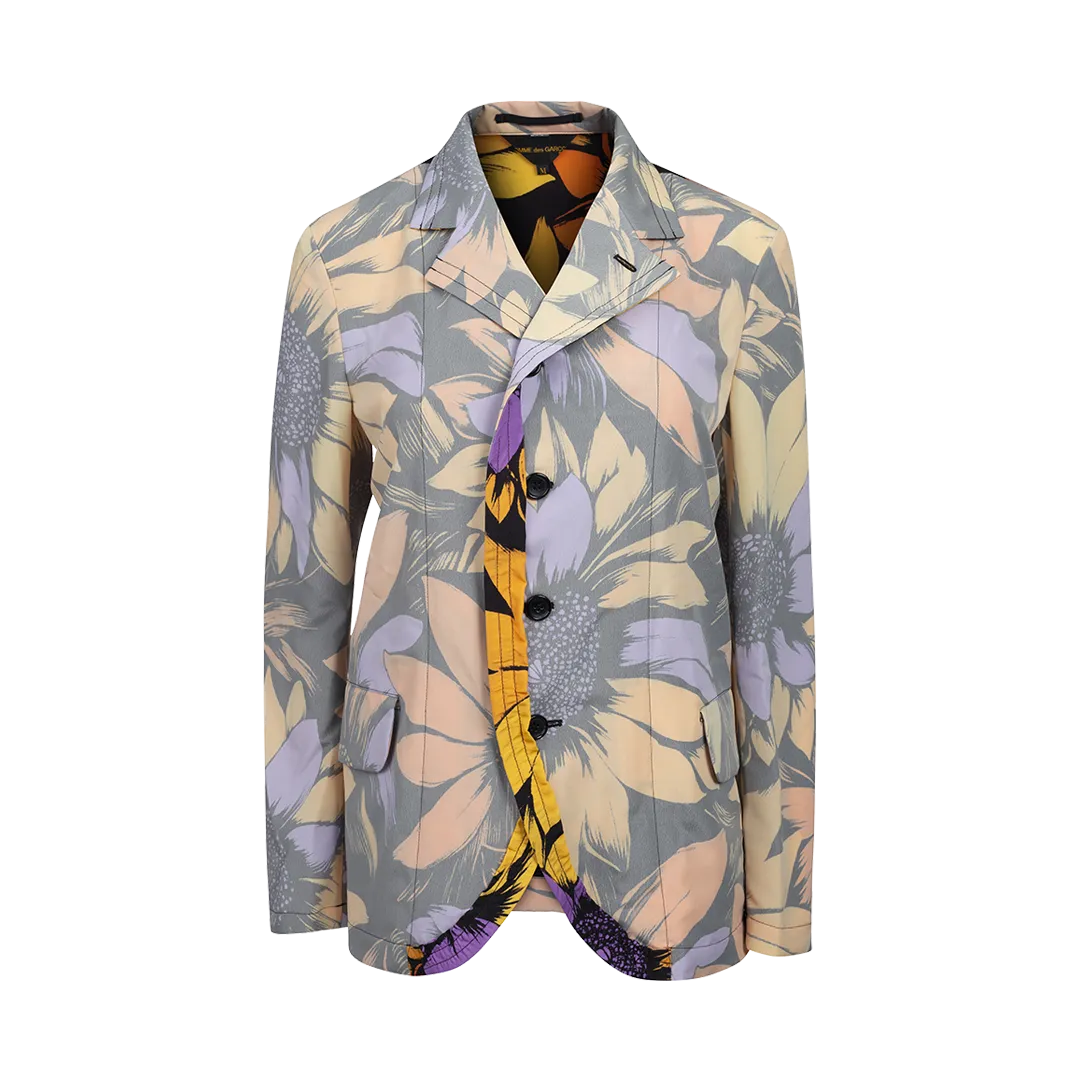 Floral Single-Breasted Jacket