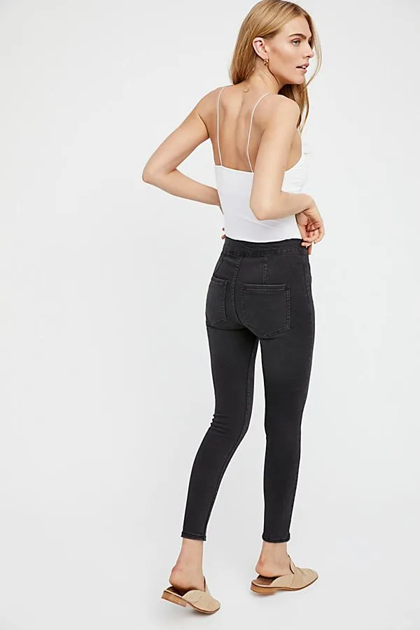 Free People High Lace Legging Jean