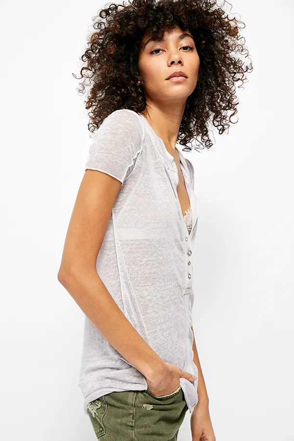 Free People - Light Grey Kia Tee