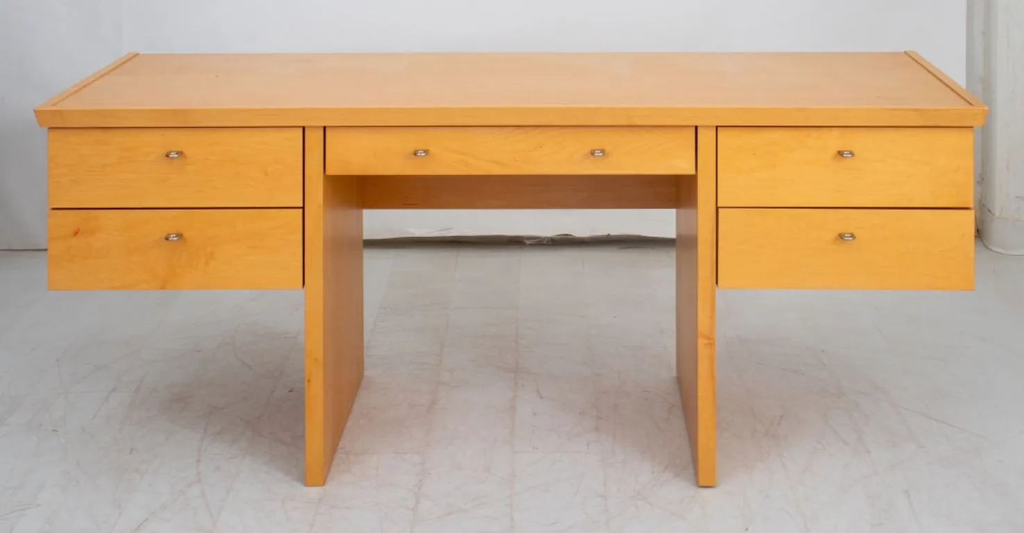 French Modern Style Beech Wood Desk