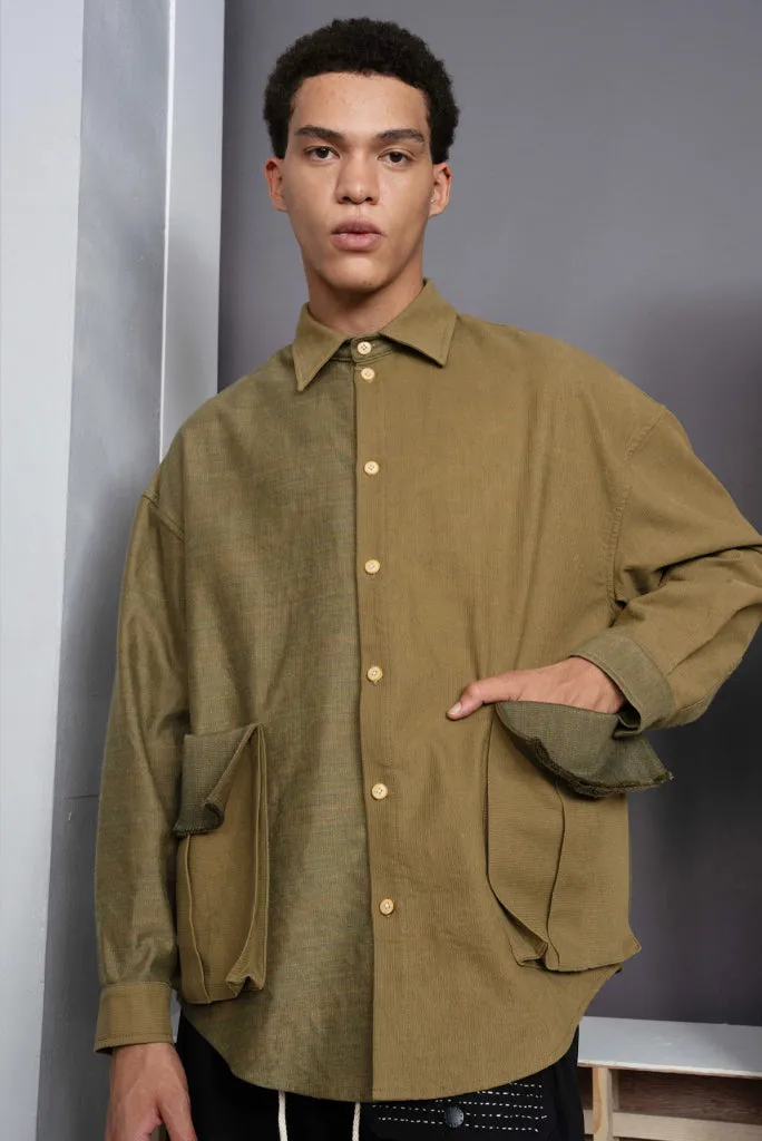 FRIED RICE TWO TONE JACKET, OLIVE