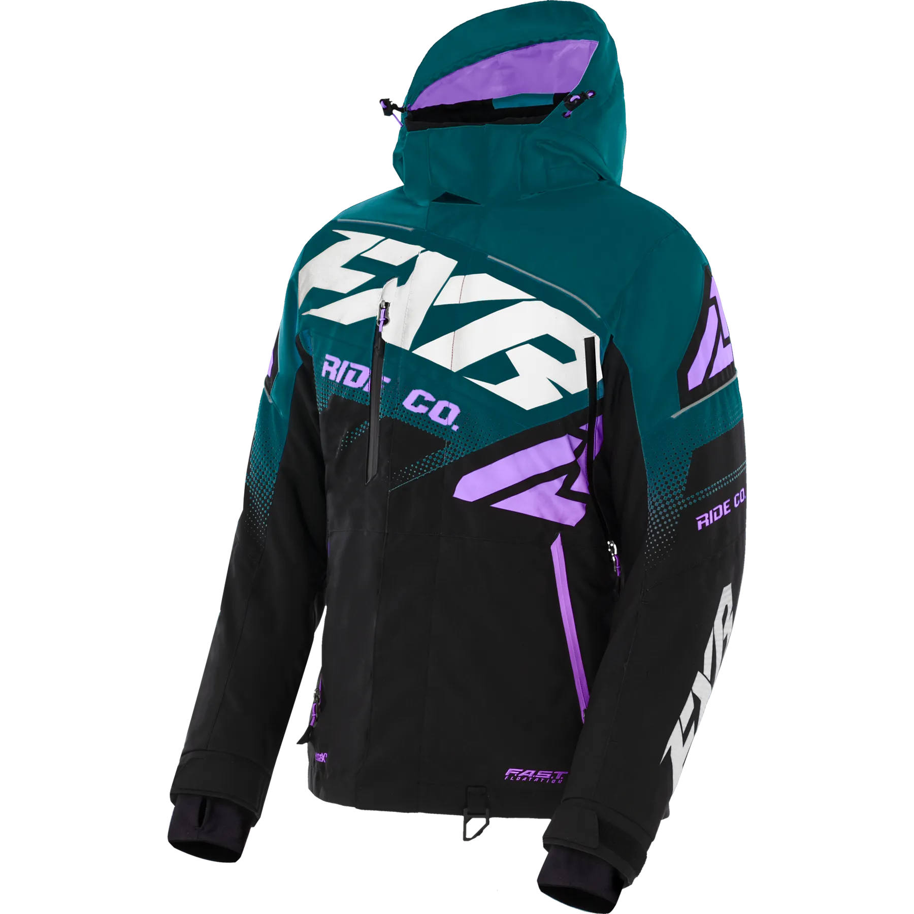 FXR Boost FX Womens Jacket Black/Ocean/Lilac