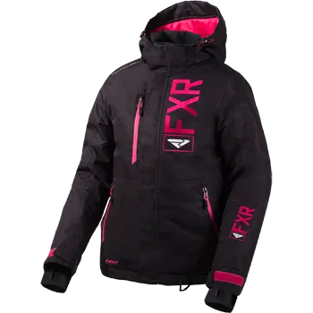 FXR Fresh Womens Jacket Black Linen/Fuchsia