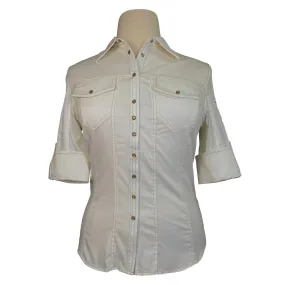 Goode Rider Jean Shirt in Off White - Women's XS