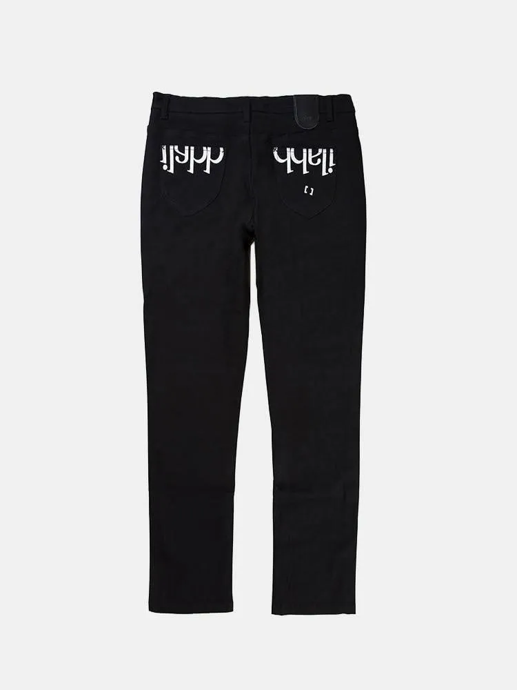 ilabb Capsize Straight Jeans - Black / White