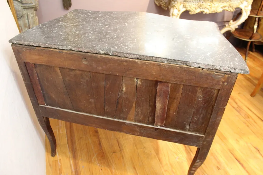 Jean-Francois Coulon French Louis XV Bombe Commode with Marble Top