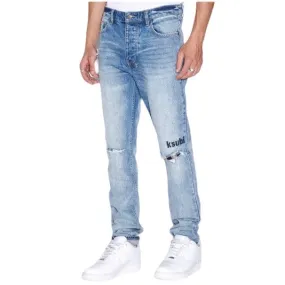 Ksubi Chitch Check Self Repair Denim (Blue Stone Wash) MFA23DJ016