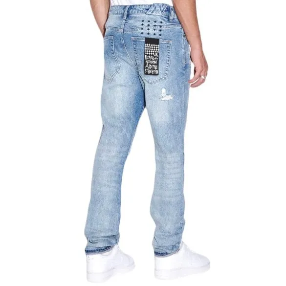 Ksubi Chitch Check Self Repair Denim (Blue Stone Wash) MFA23DJ016