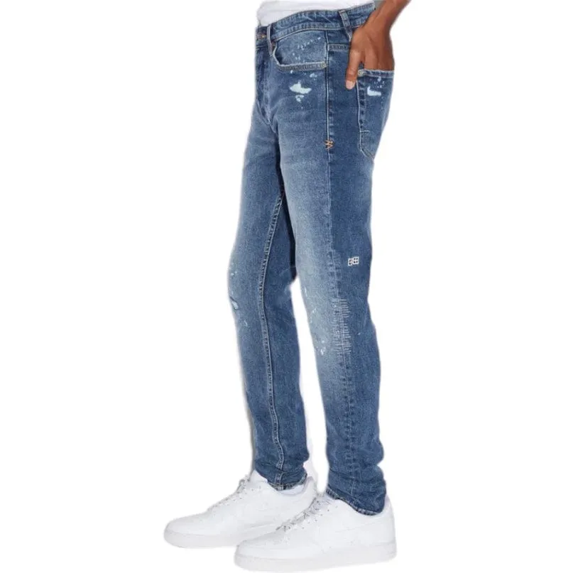 Ksubi Van Winkle Kulture Trashed Denim (Blue Stonewash) MSP24DJ009