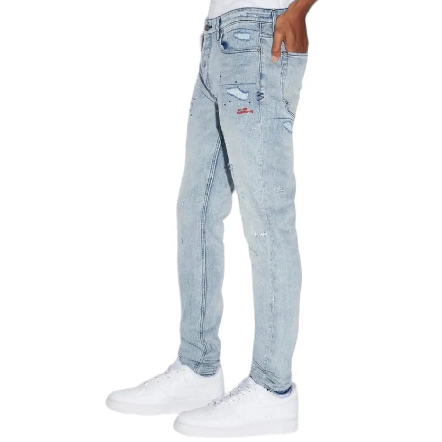 Ksubi Van Winkle Skribed Blue Denim (Light Blue) MSP24DJ004