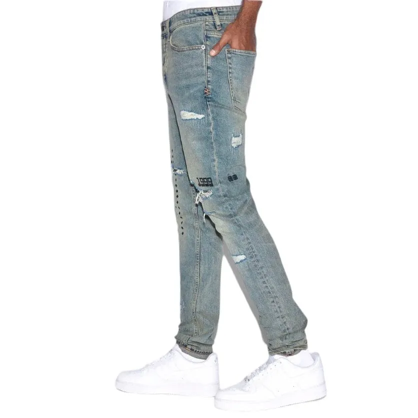 Ksubi Van Winkle Throw Bak Trash Denim Jean (Indigo Denim) MPS24DJ013