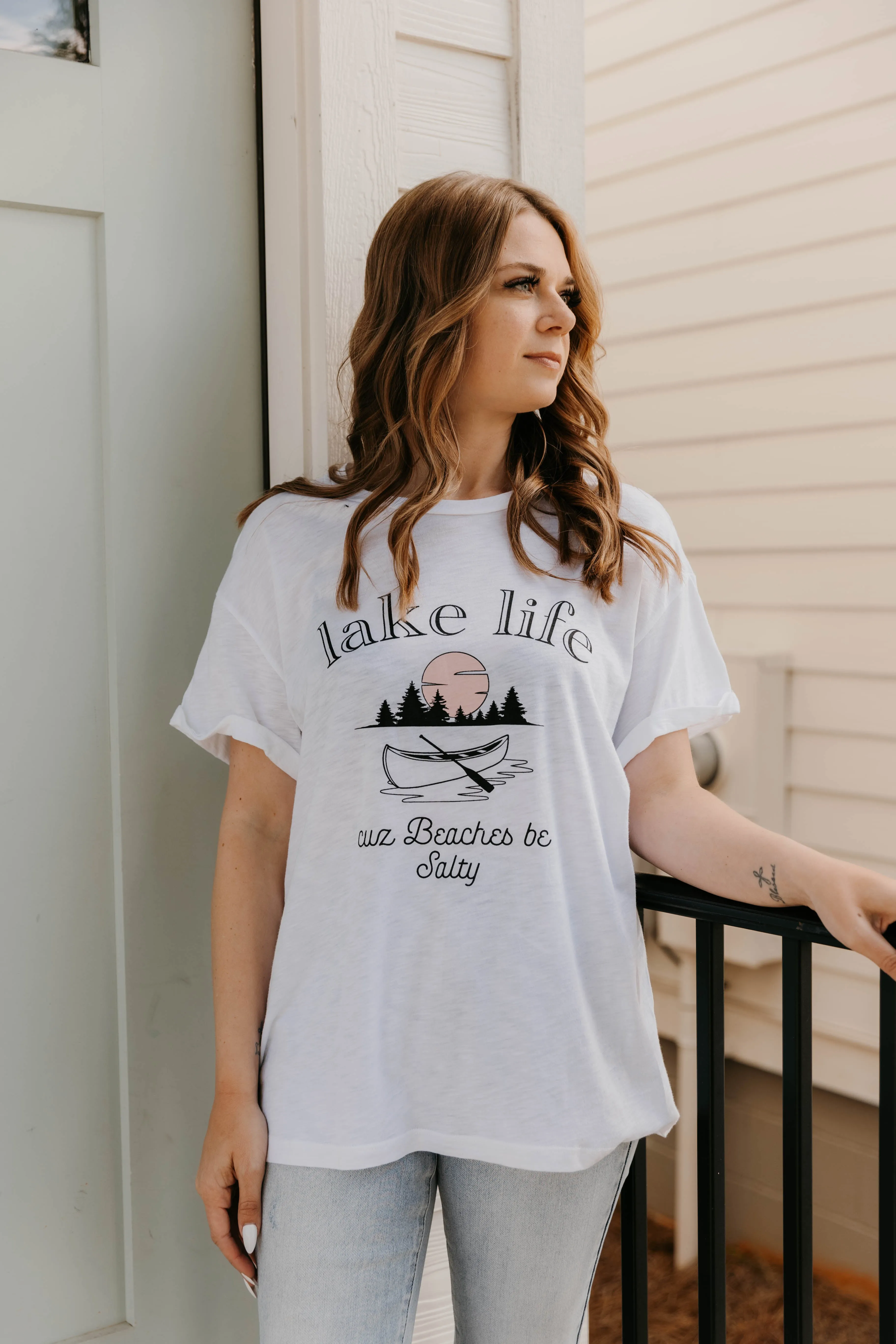 Lake Life Cuz Beaches Be Salty Tee