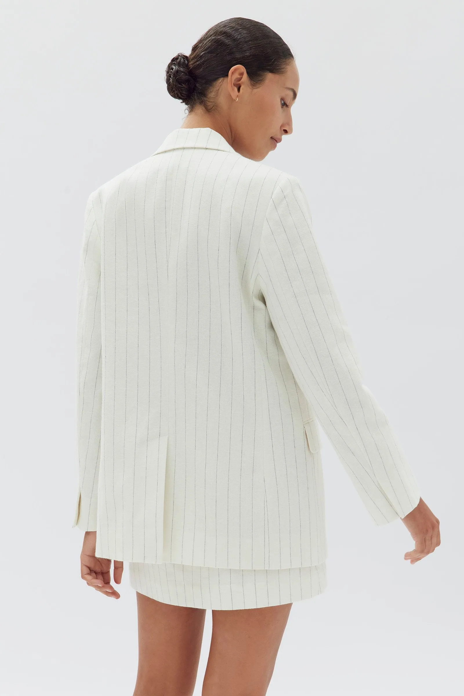 Leila Stripe Linen Jacket