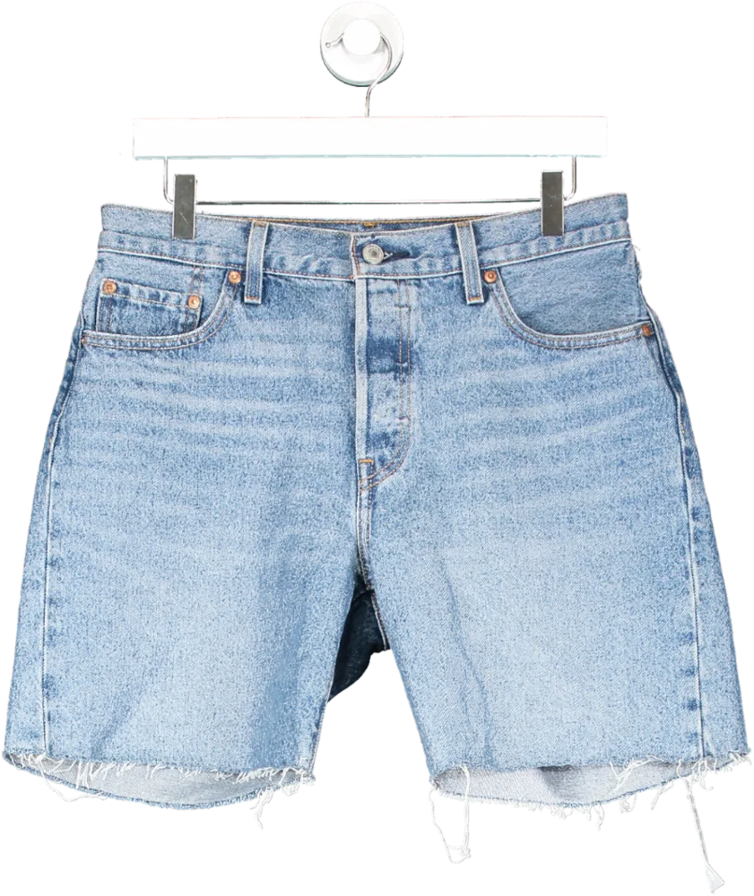 levis Blue 501 Jean Shorts UK S