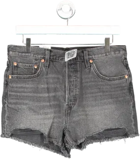 levis Grey 501 High Rise Shorts W29