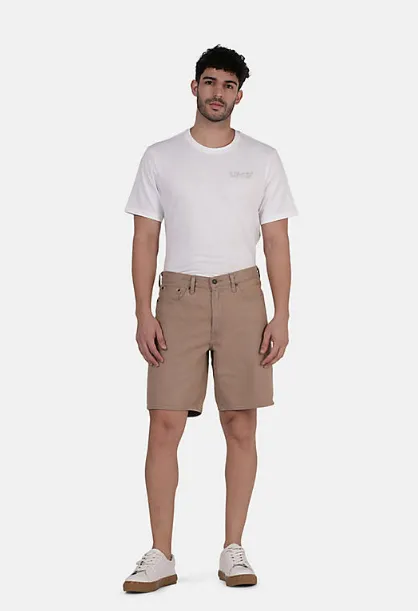 LEVI'S MEN'S 468 STAY LOOSE SHORTS - BROWNSTONE OD SHORT