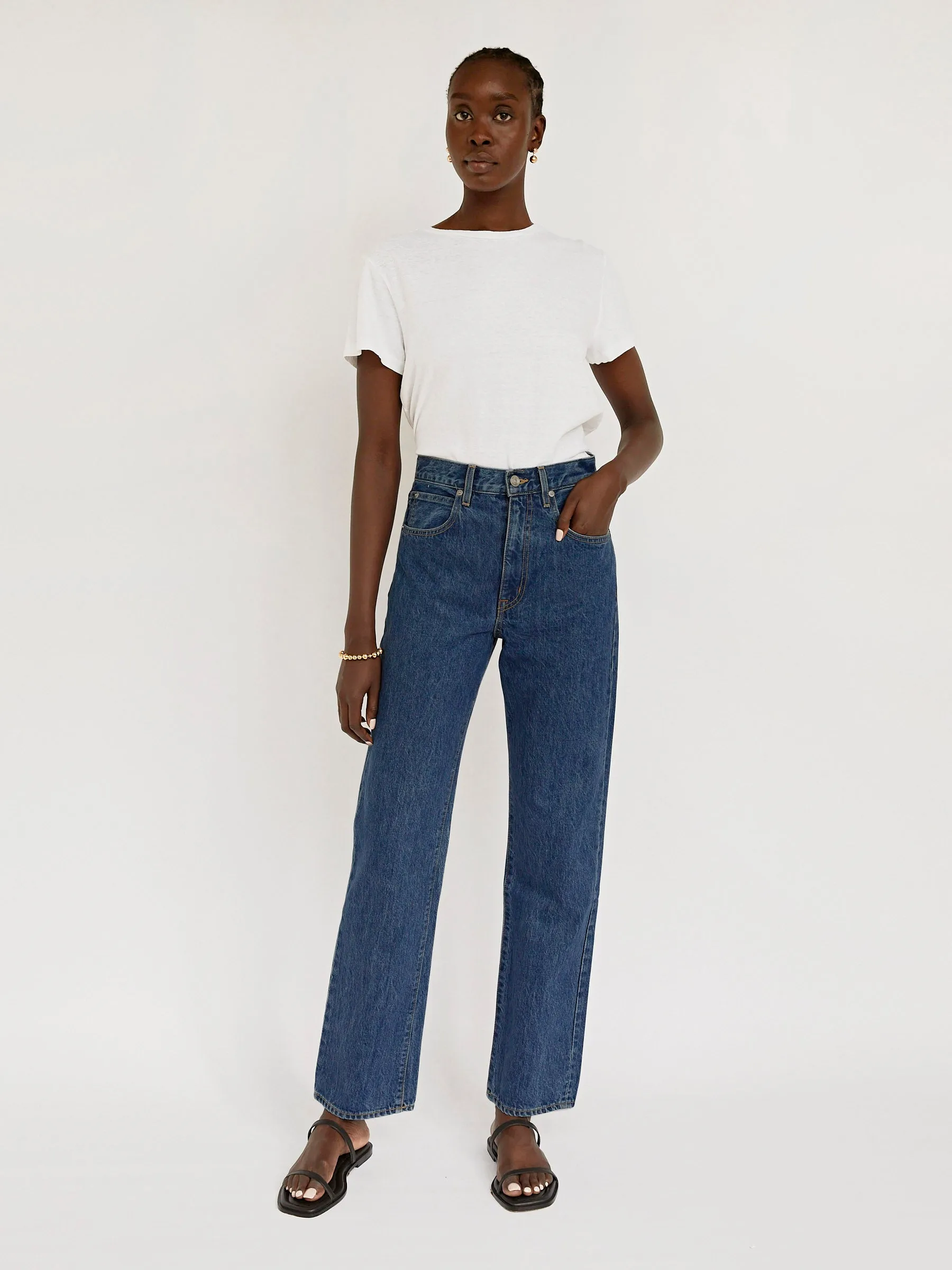 London High Rise Straight Leg Jean