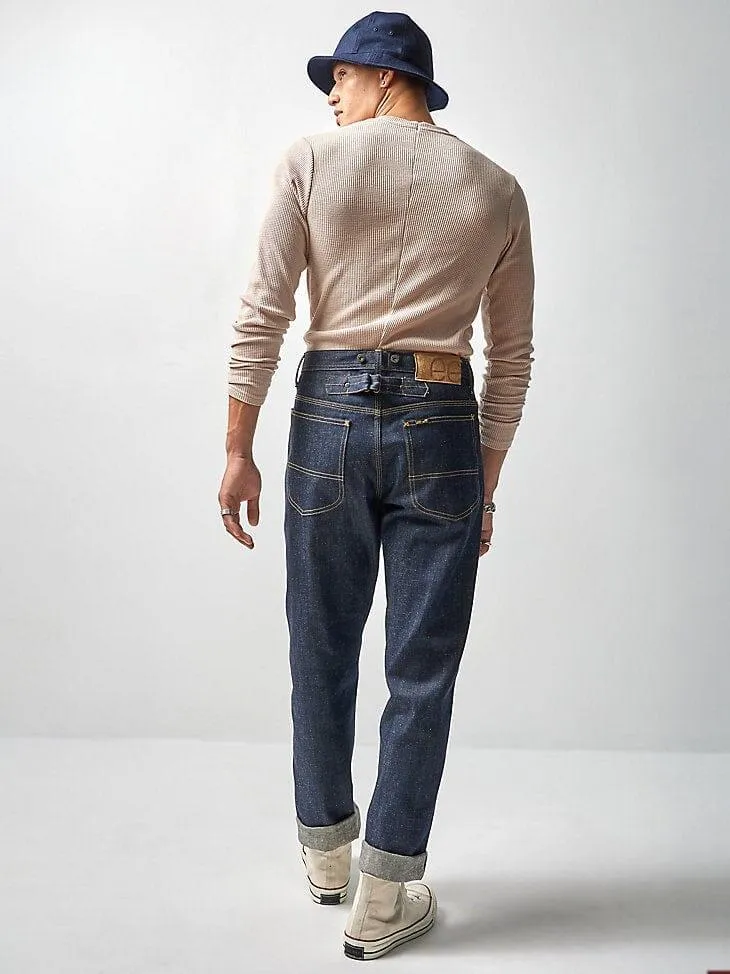 MEN'S LEE X THE BROOKLYN CIRCUS 101B Cowboy Buckle Back Jean in Indigo Selvedge