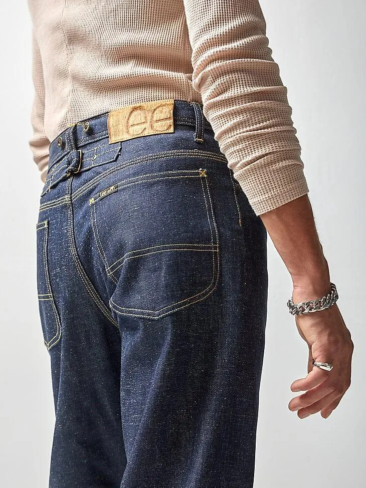 MEN'S LEE X THE BROOKLYN CIRCUS 101B Cowboy Buckle Back Jean in Indigo Selvedge