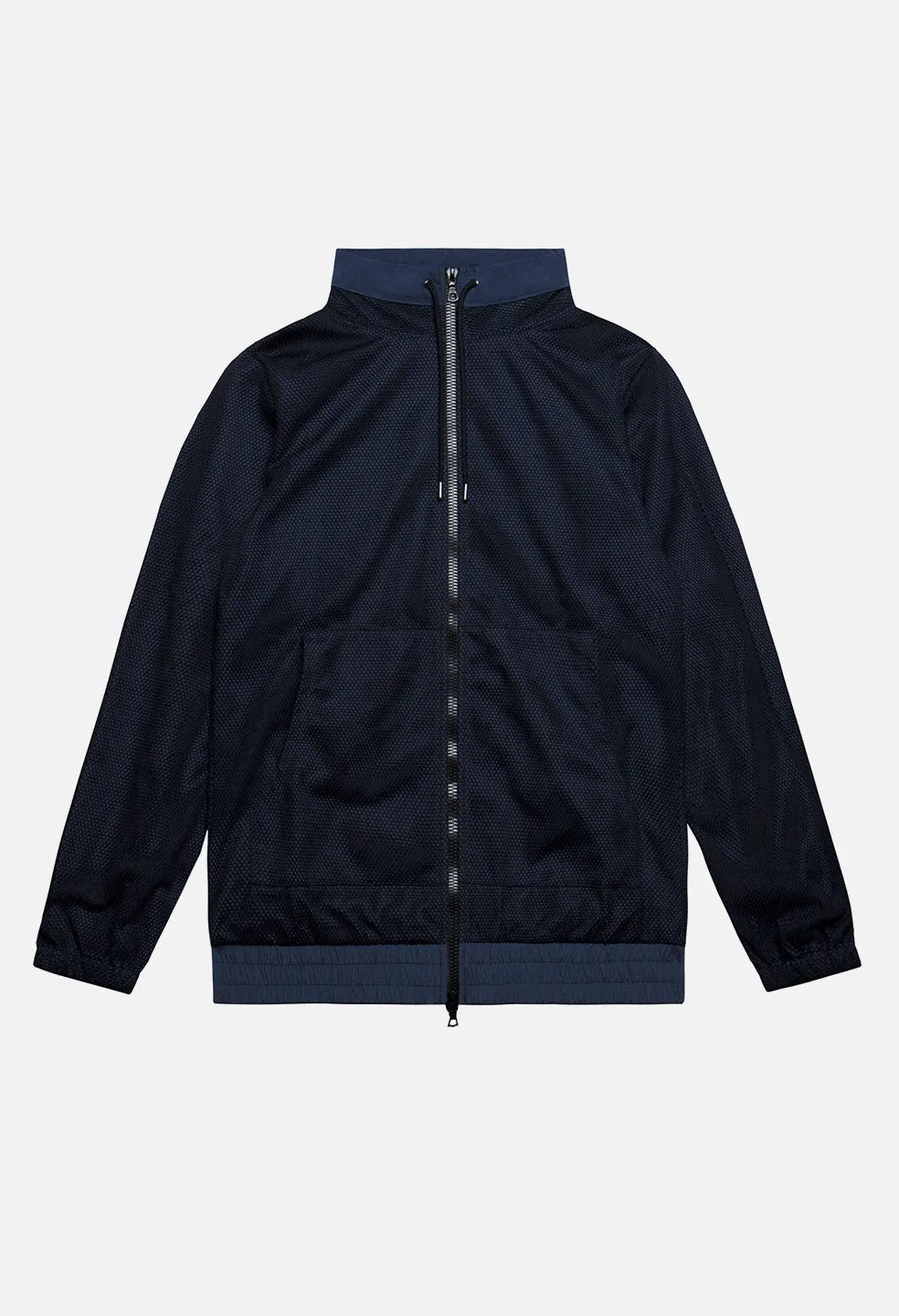 Mesh Overlay Jacket / Navy