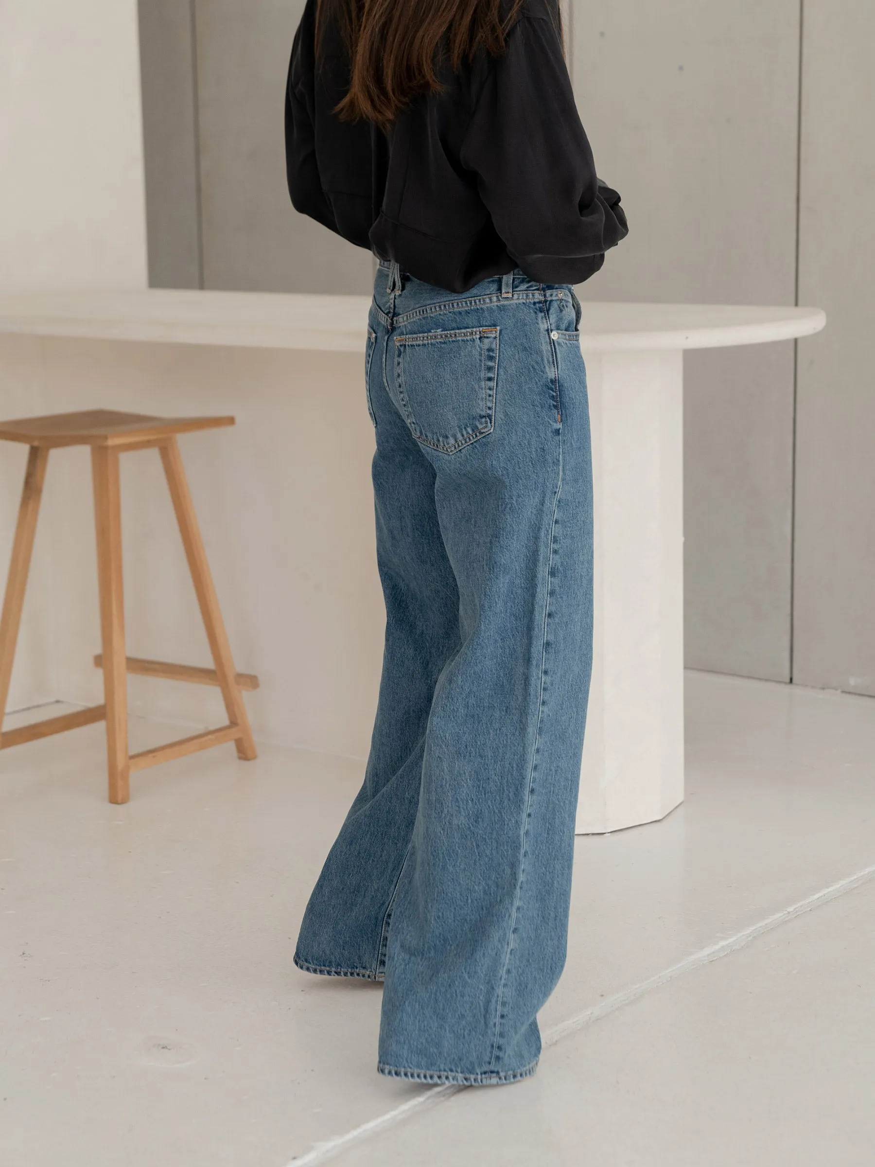 Mica Low Rise Wide Leg Jean