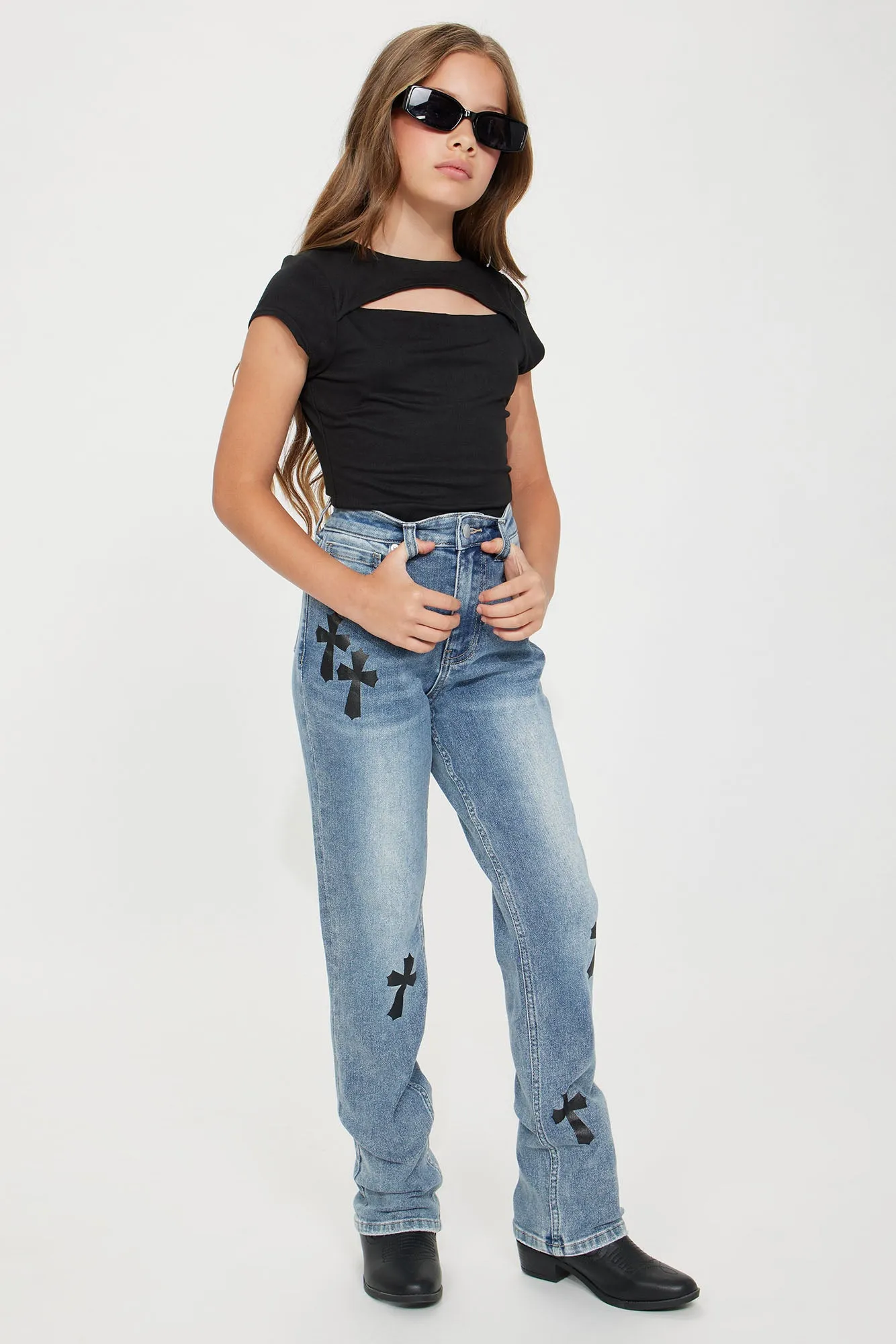 Mini Just Like Heaven Stretch Bootcut Jean - Medium Wash